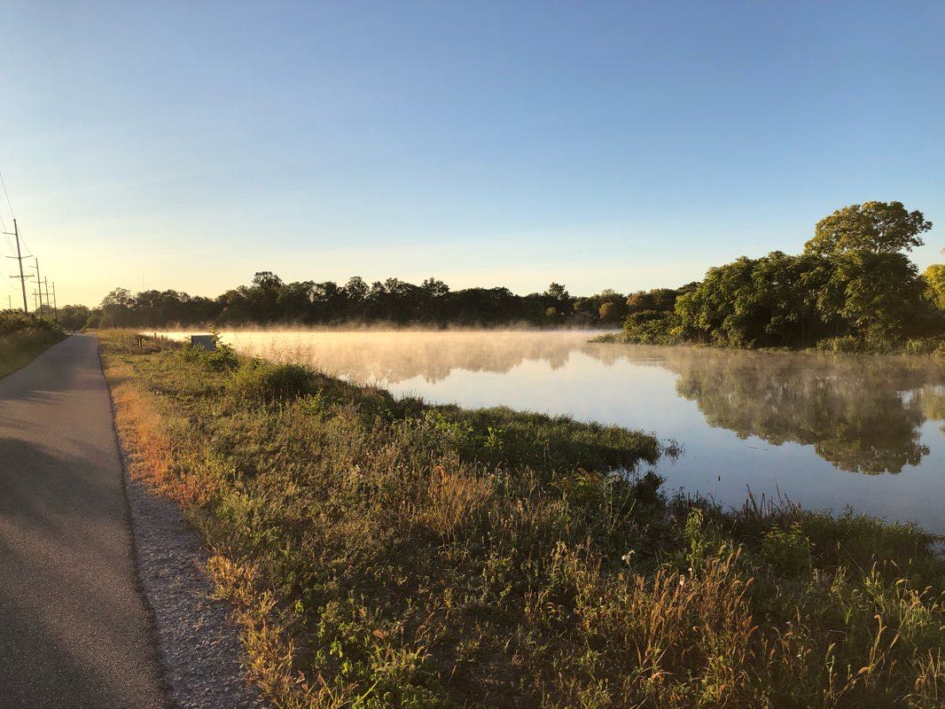 walking near me in Rentschler Forest MetroPark in winter