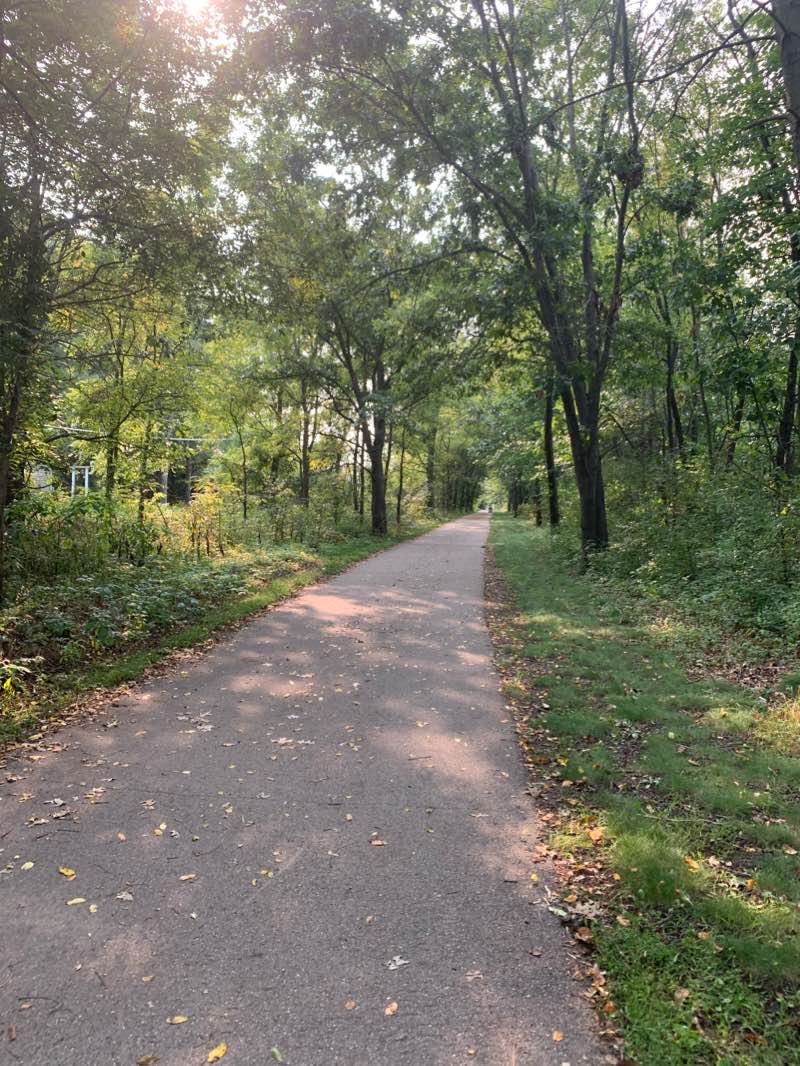 walking near me in Mike Levine Lakelands Trail State Park in winter