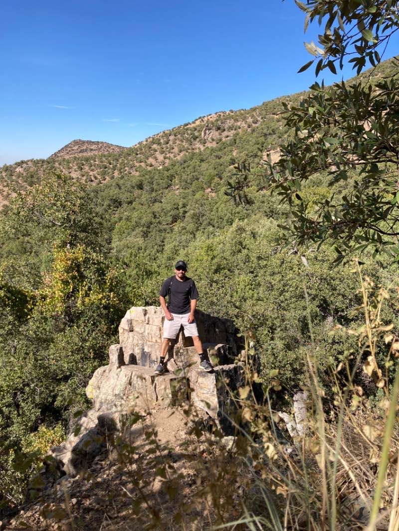 walking near me in Mount Wrightson Wilderness in winter