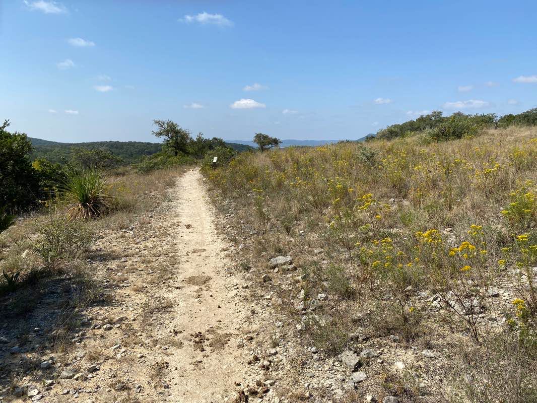walking near me in Hill Country State Natural Area in winter