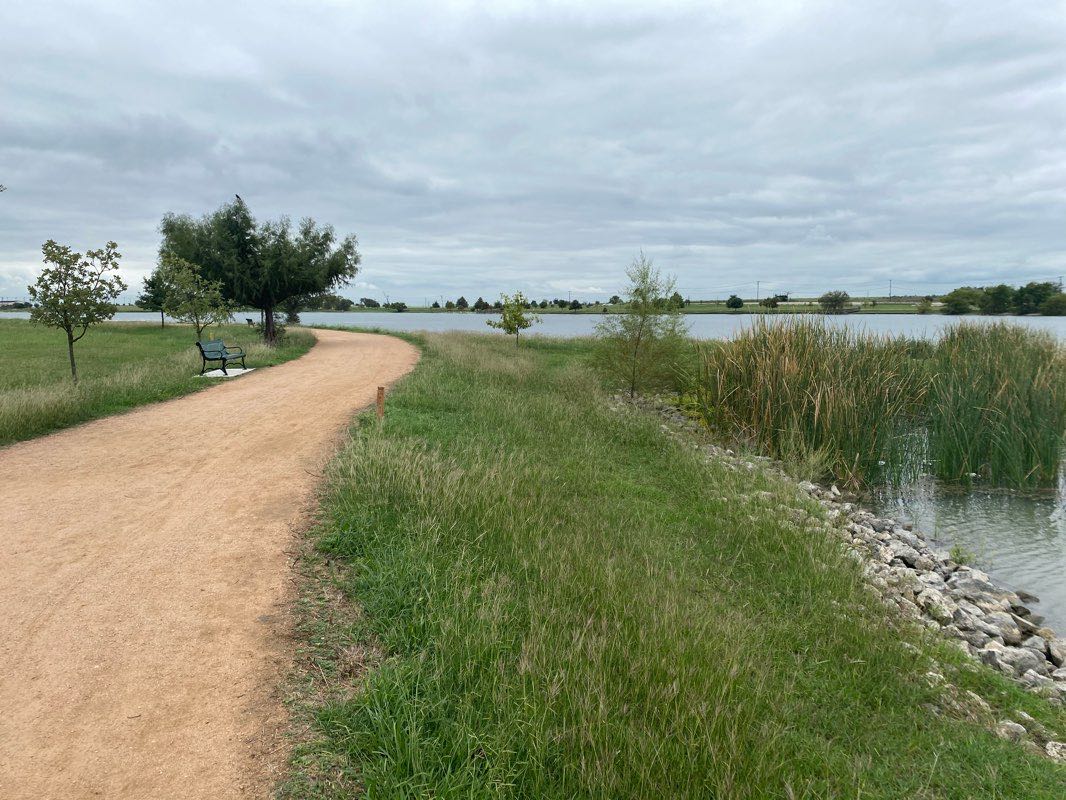 walking near me in Lake Pflugerville Park in winter