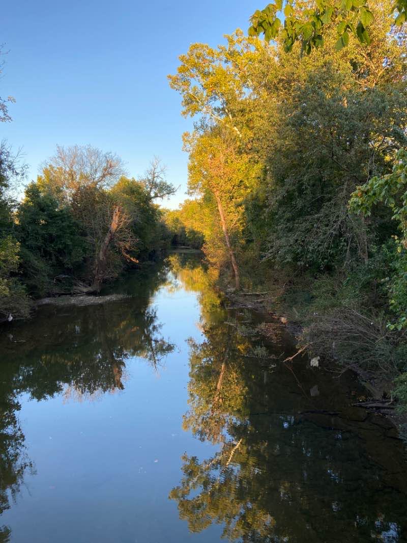 walking near me in Orchard Bend Park - Mill Creek Greenway in winter