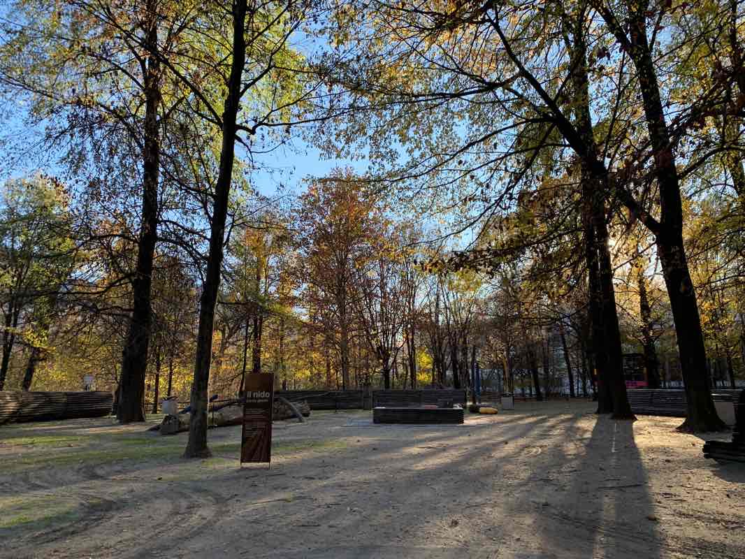 walking near me in Parco delle Camelie in winter