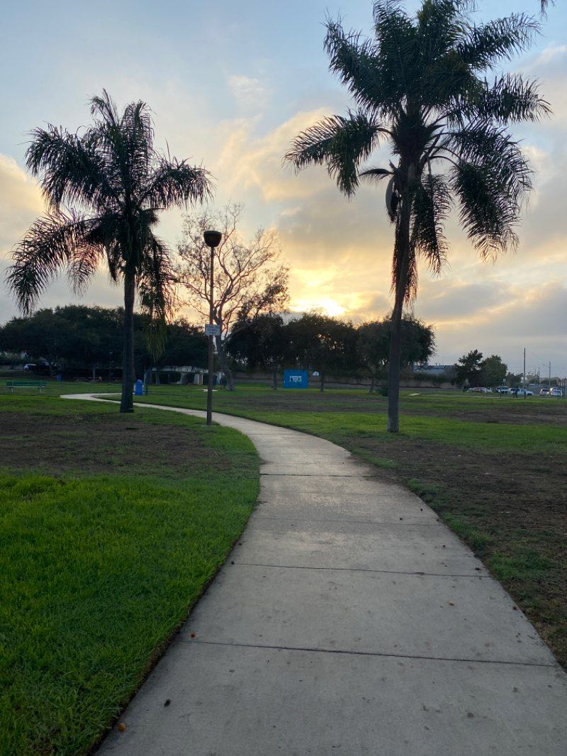 walking near me in Victor Park in winter