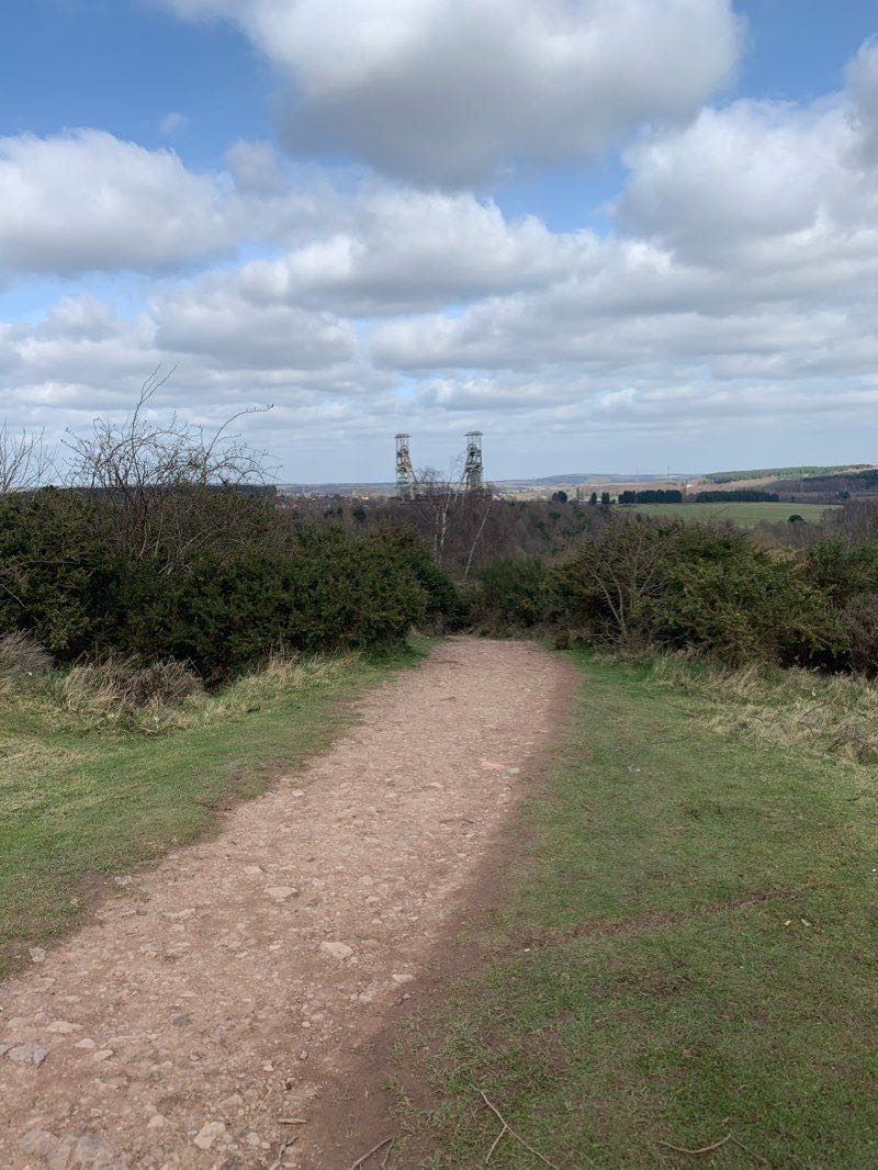 walking near me in Vicar Water Country Park in winter
