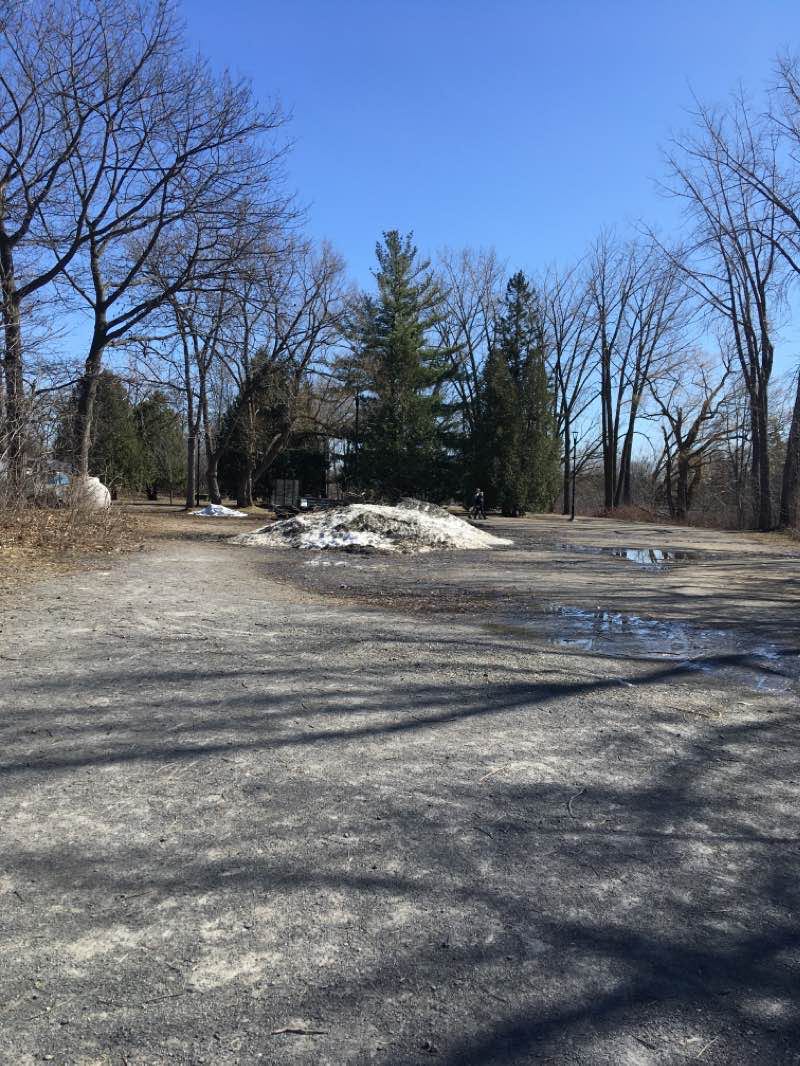 walking near me in Parc des Braves (Île-des-Moulins) in winter
