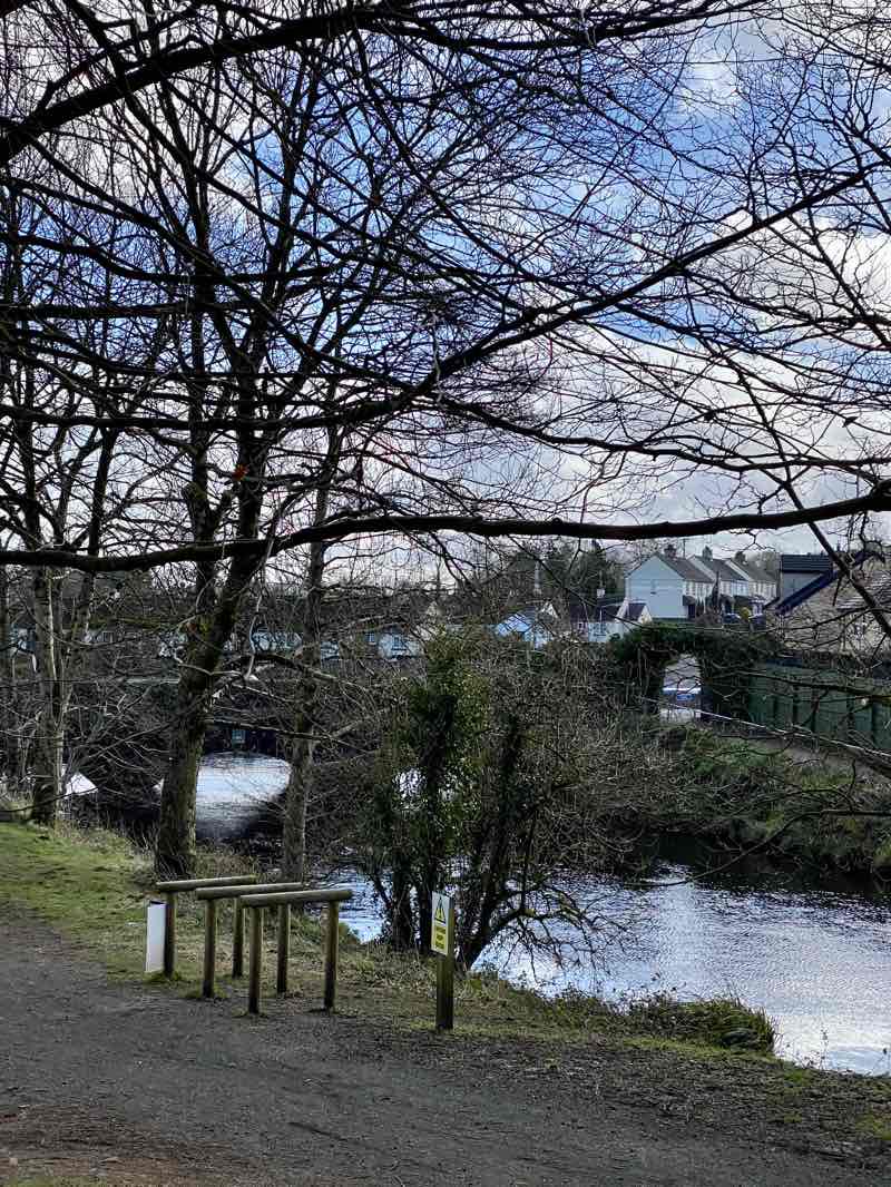 walking near me in Garvagh Forest in winter