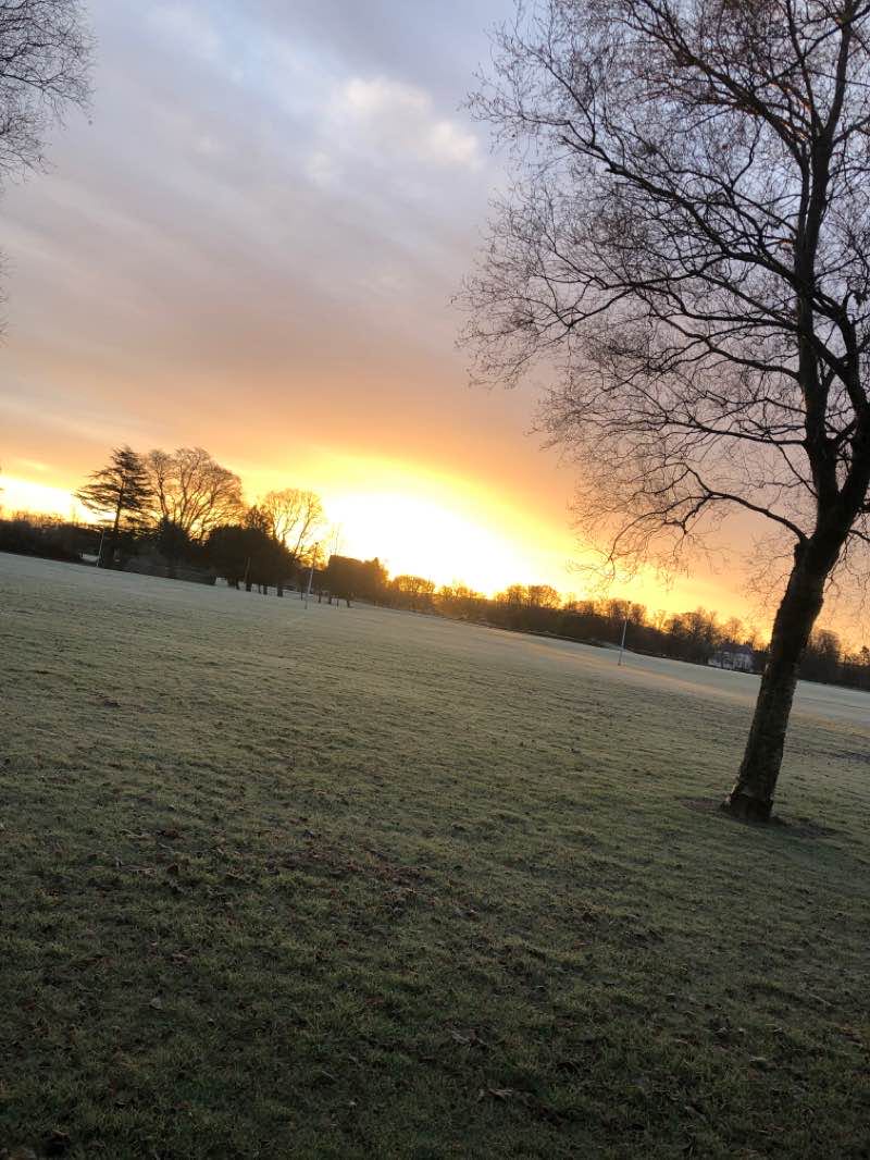 walking near me in Cooper Park in winter