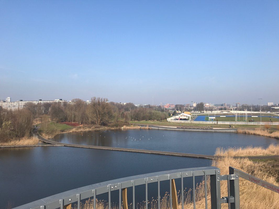 walking near me in Nelson Mandelapark in winter