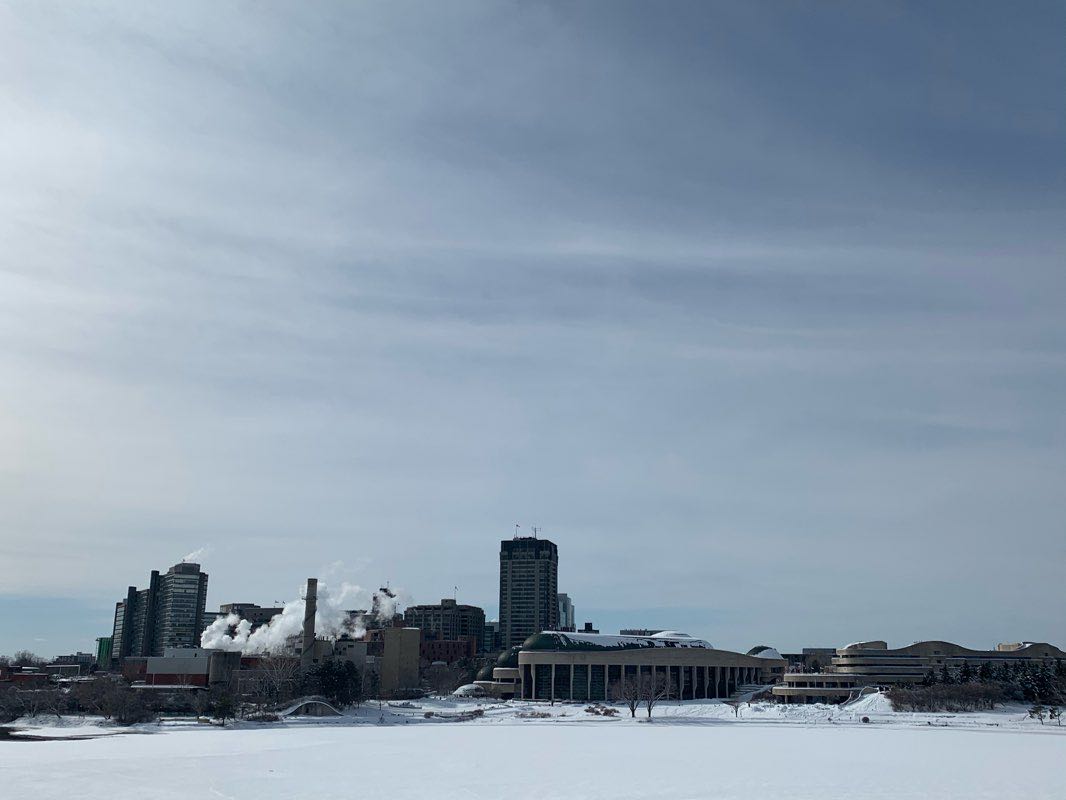 walking near me in Confederation Square in winter