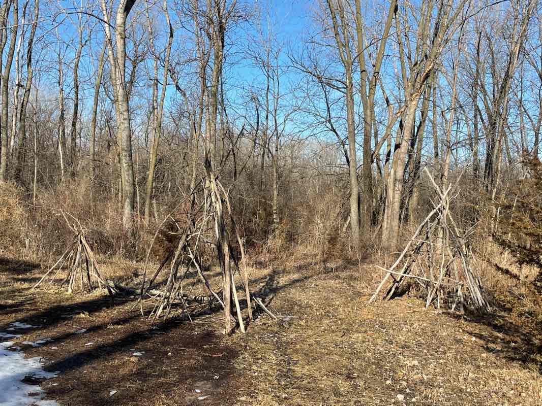 walking near me in Eagle Creek Park in winter
