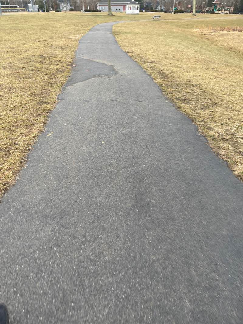 walking near me in Toms River Veterans Recretion Complex in winter