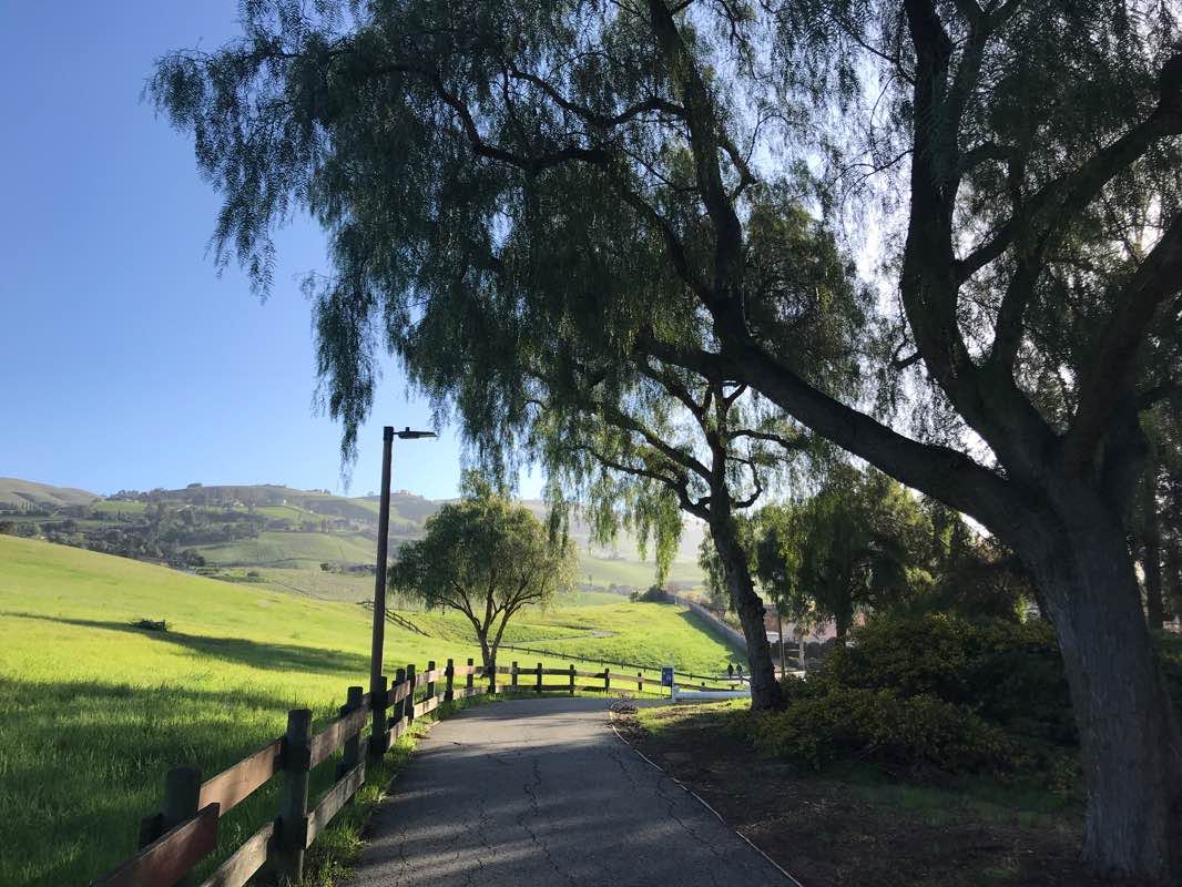walking near me in Groesbeck Hill Park in winter