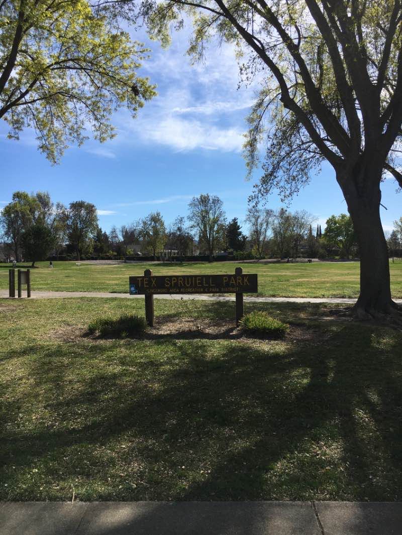 walking near me in Tex Spruiell Park in winter