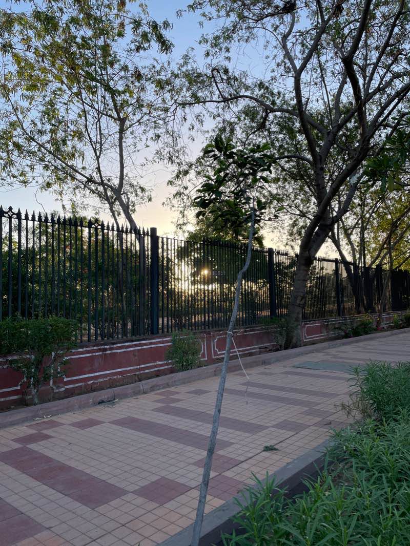 walking near me in Dushehera Maidan in winter