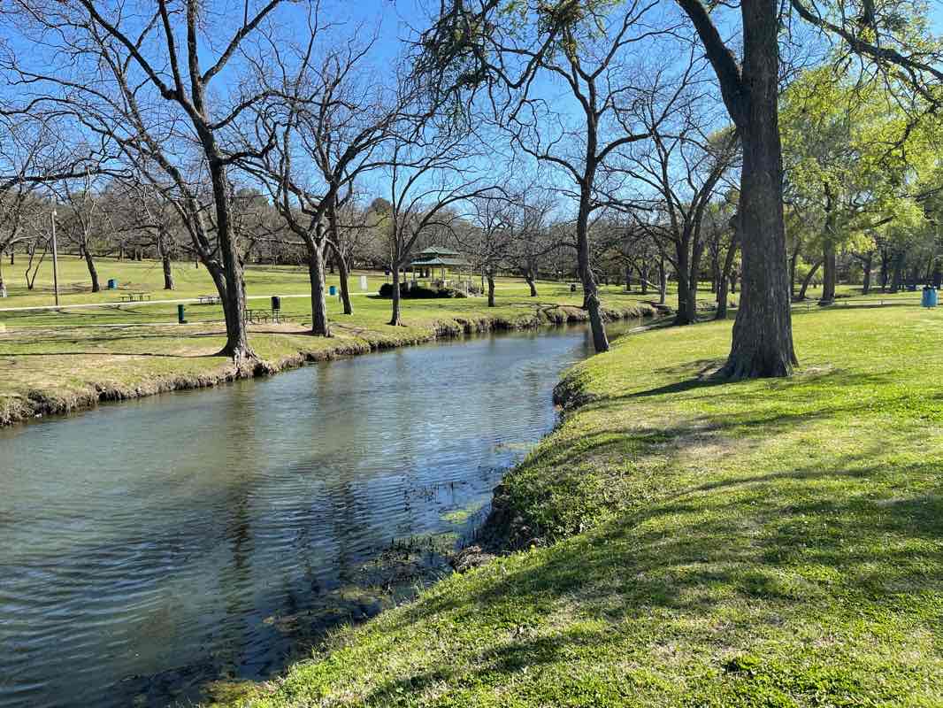 walking near me in Keller Sports Park in winter