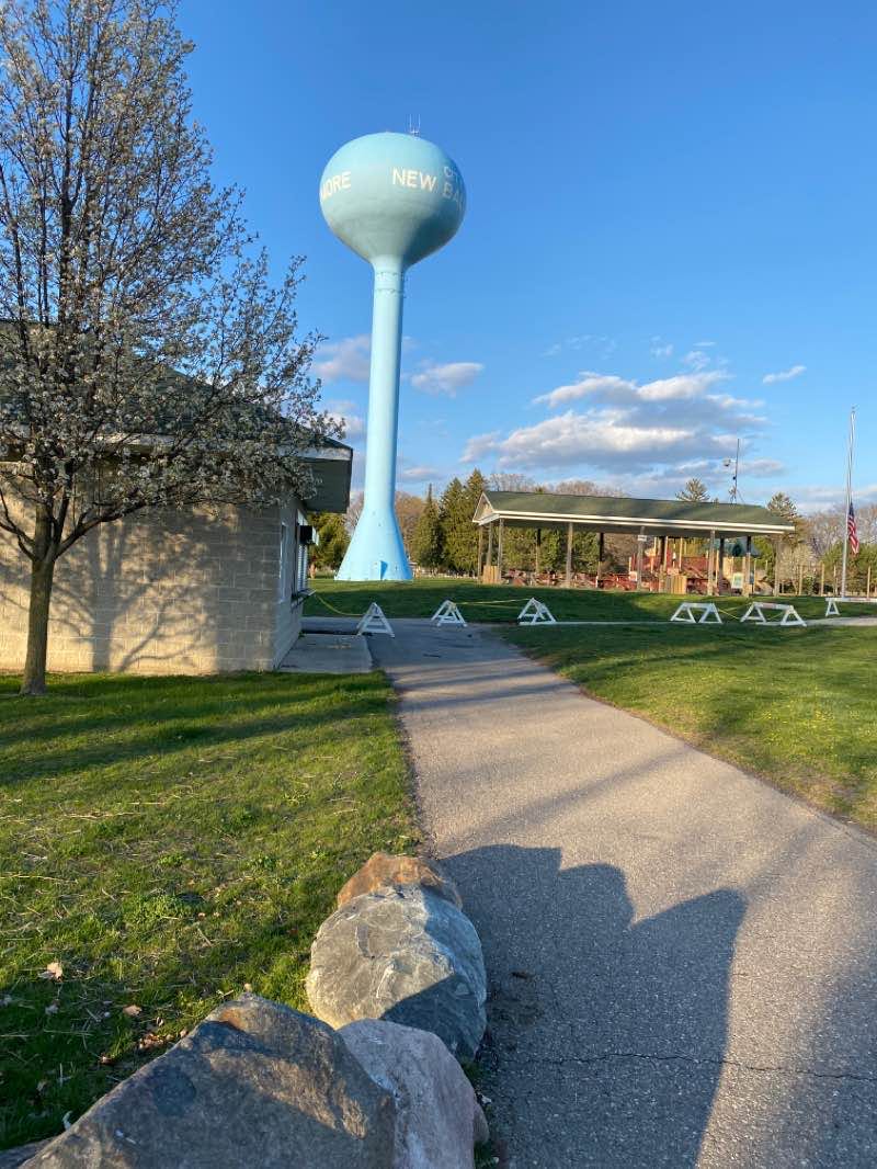 walking near me in Maynard Memorial Park in winter