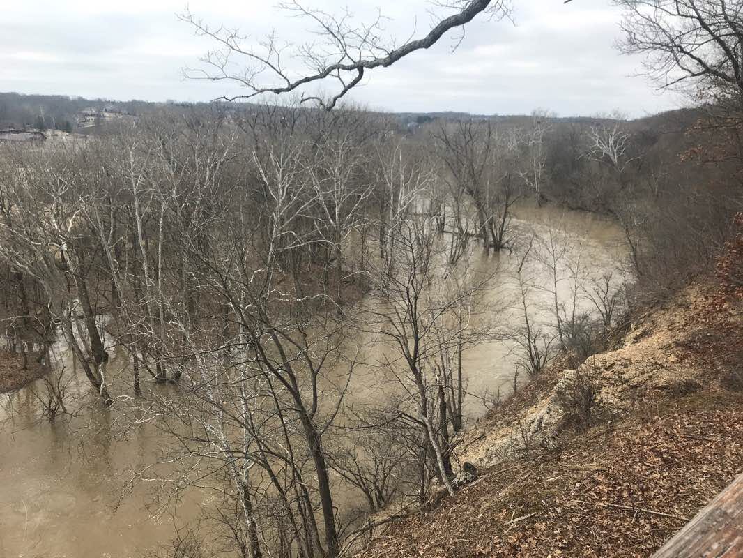 walking near me in Highbanks Metro Park in winter