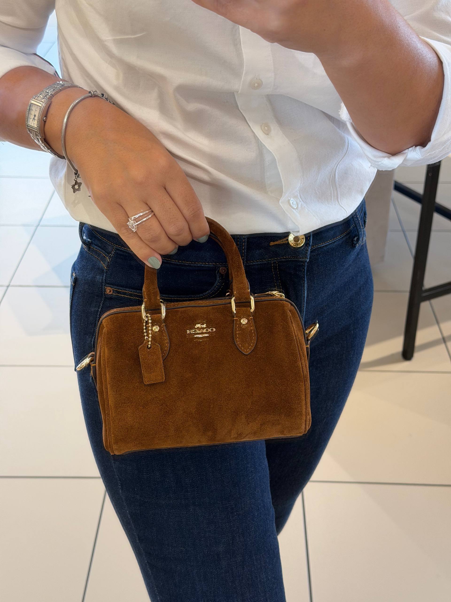 BOLSA DE MÃO MINI COM ALÇA EXTRA