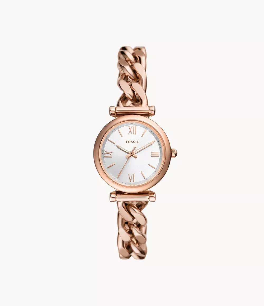 Carlie Mini 28mm Three-Hand Stainless Steel Watch