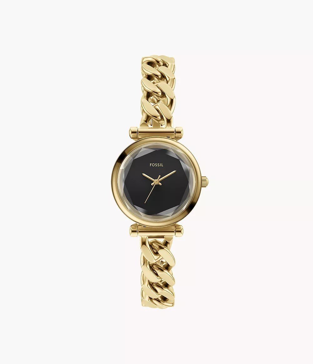 Carlie Mini 28mm Three-Hand Gold-Tone Stainless Steel Watch