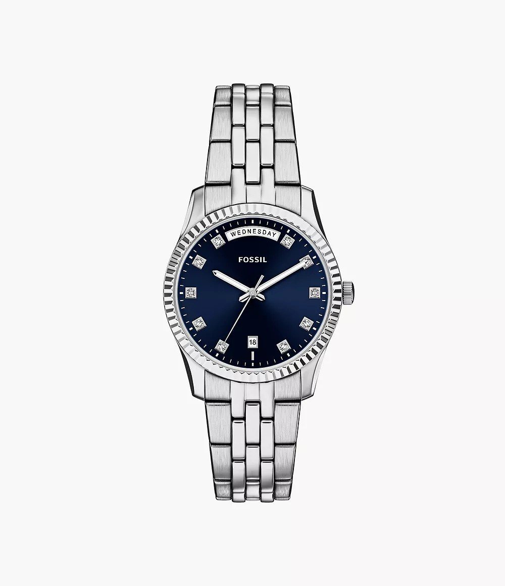 Scarlette 34mm Three-Hand Day-Date Gold-Tone Stainless Steel Watch