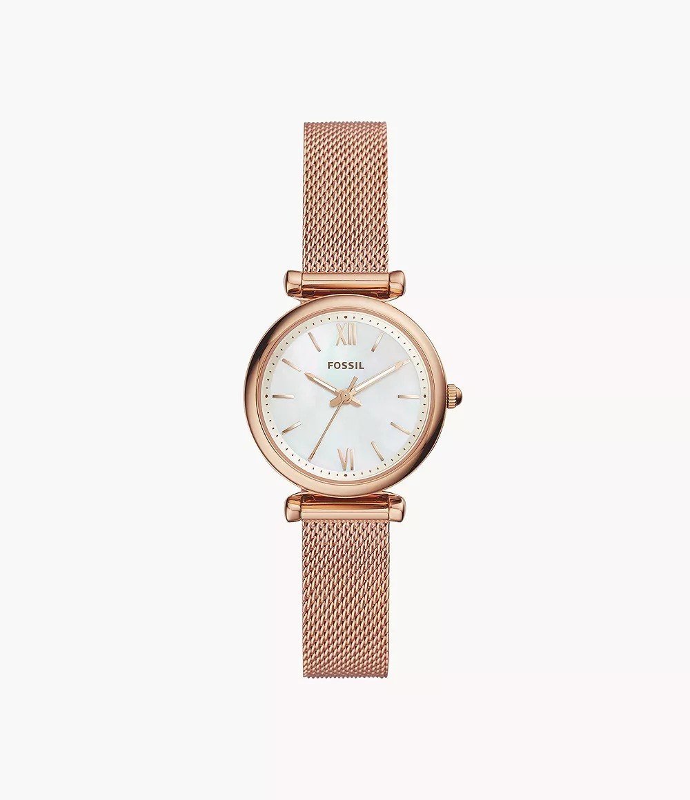 Carlie Mini 28mm Three-Hand Stainless Steel Watch