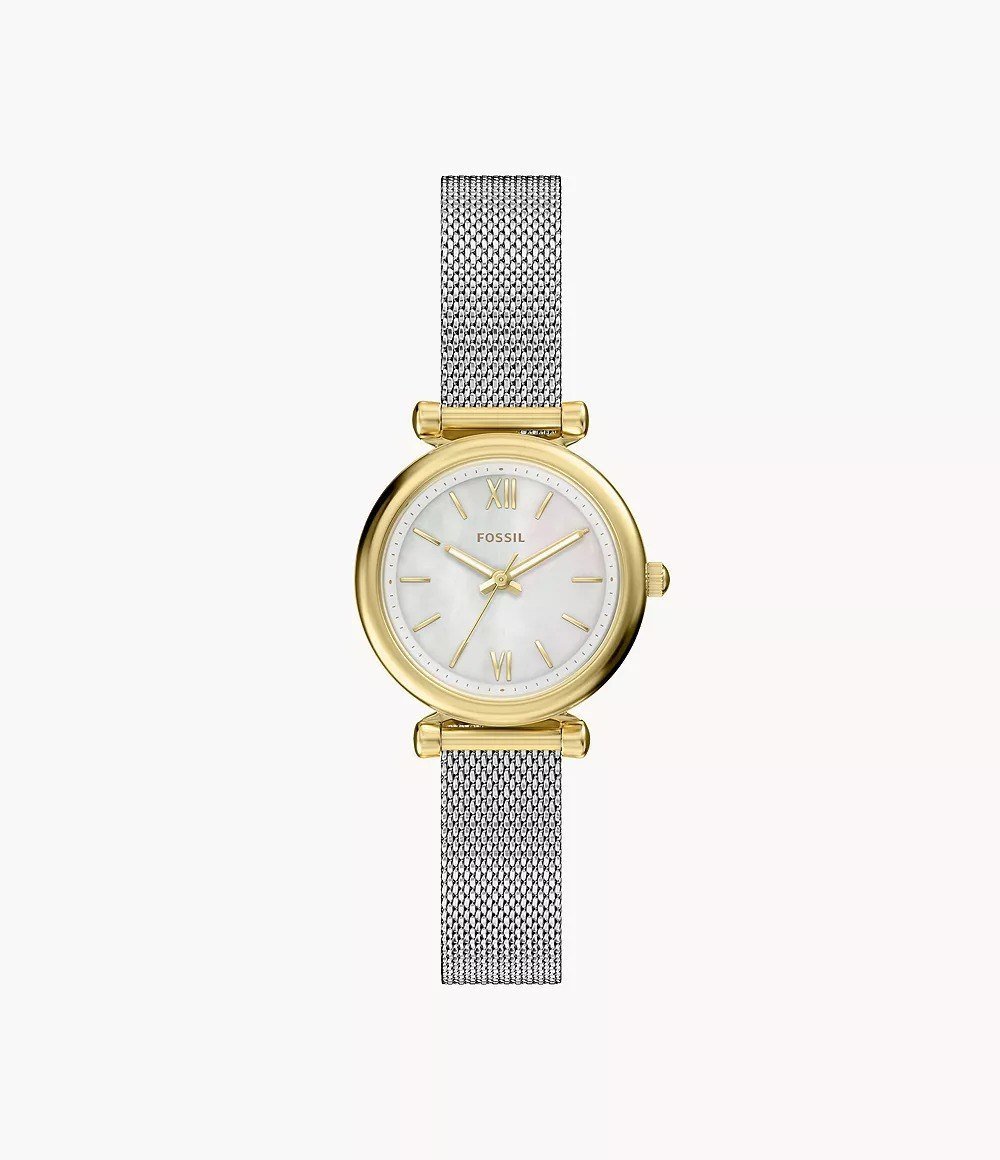 Carlie Mini 28mm Three-Hand Stainless Steel Watch