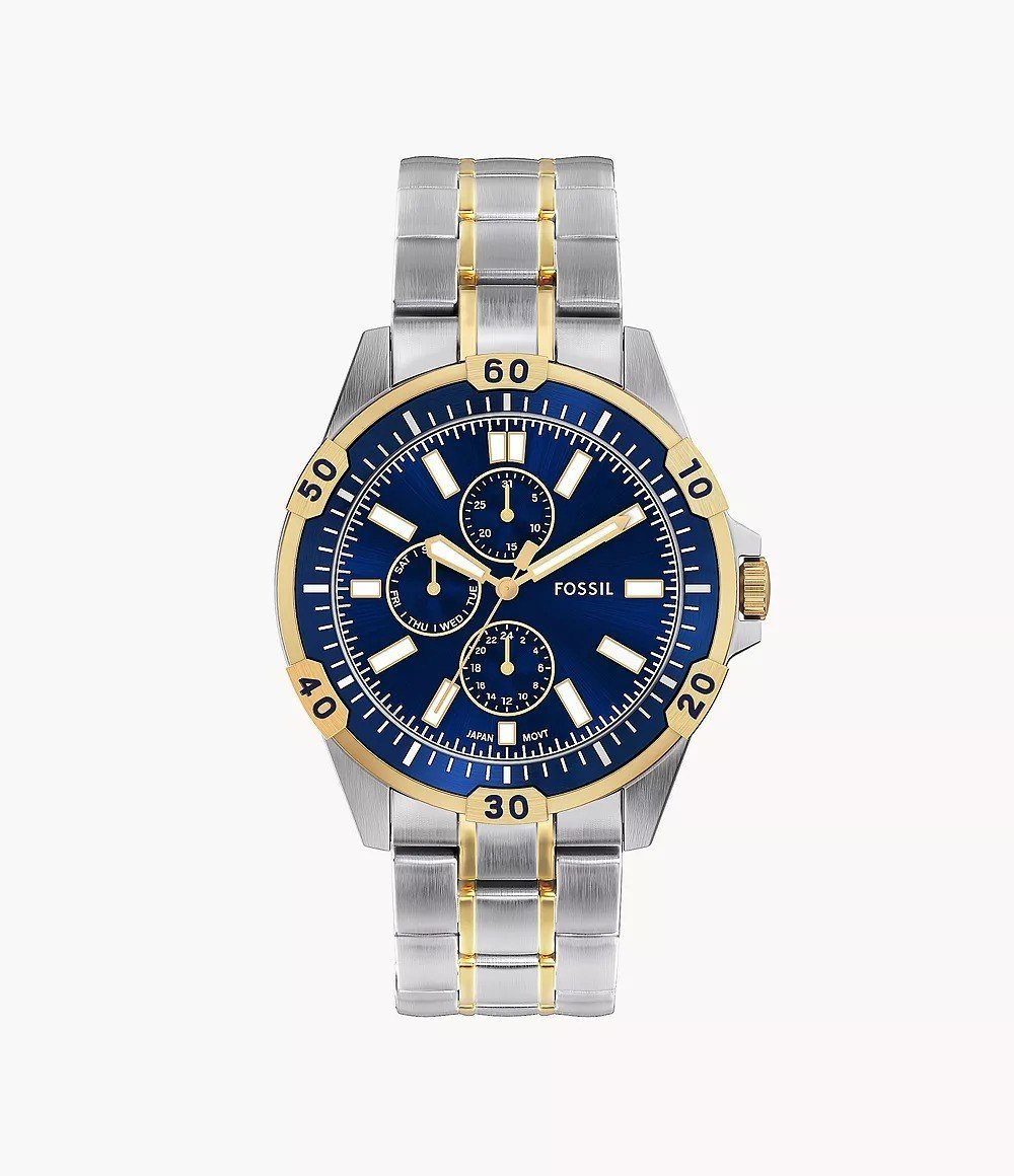 Garrett 44mm Multifunction Two-Tone Stainless Steel Watch