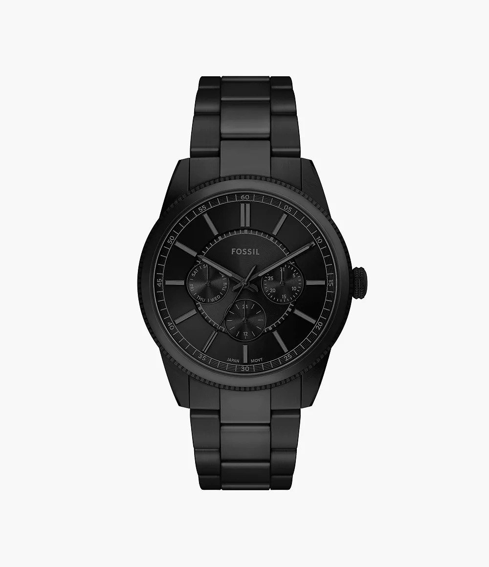 Pearson 42mm Multifunction Gunmetal Stainless Steel Watch