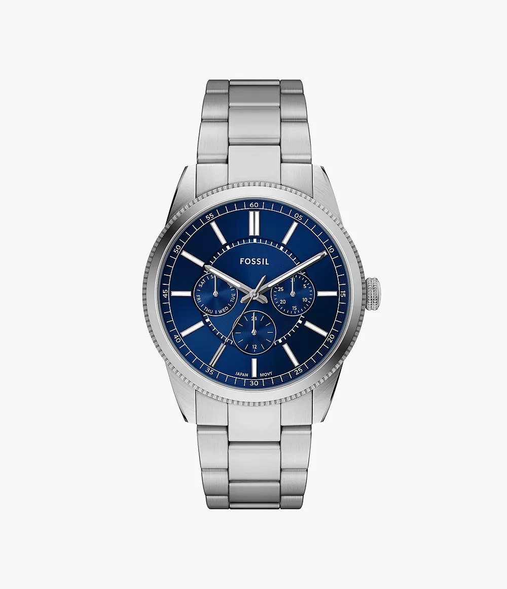 Pearson 42mm Multifunction Gunmetal Stainless Steel Watch