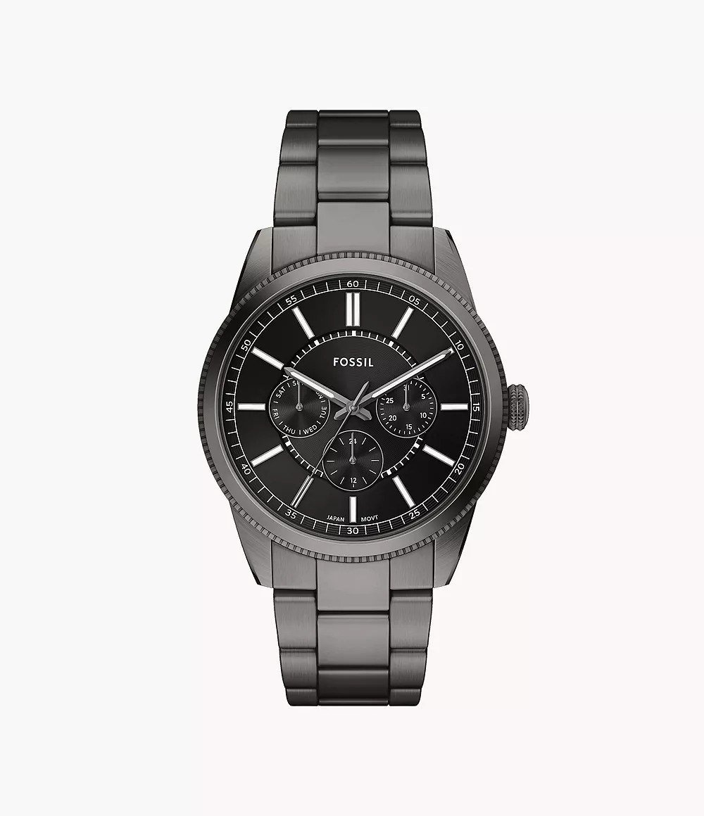 Pearson 42mm Multifunction Gunmetal Stainless Steel Watch