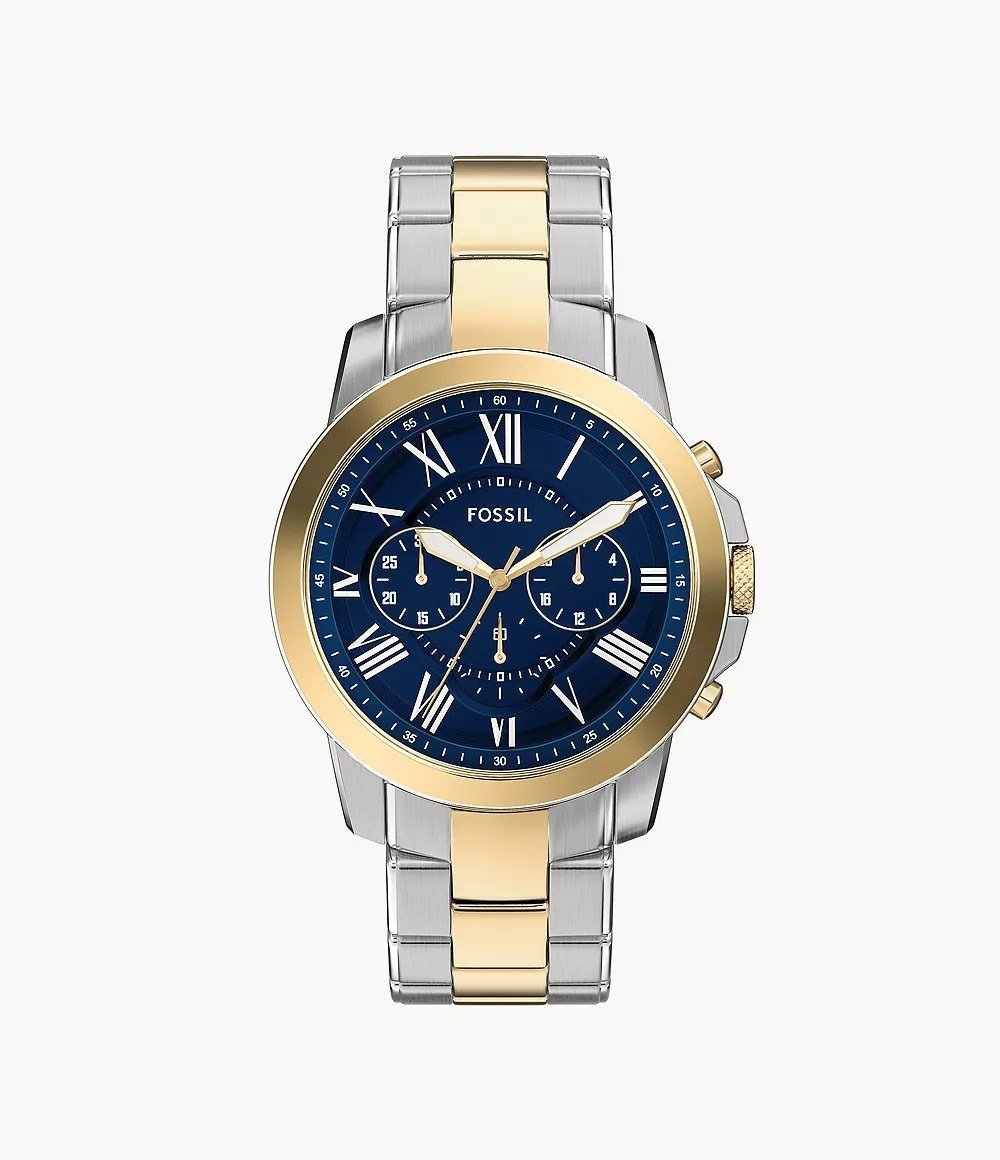 Grant 44mm Chronograph Stainless Steel Watch