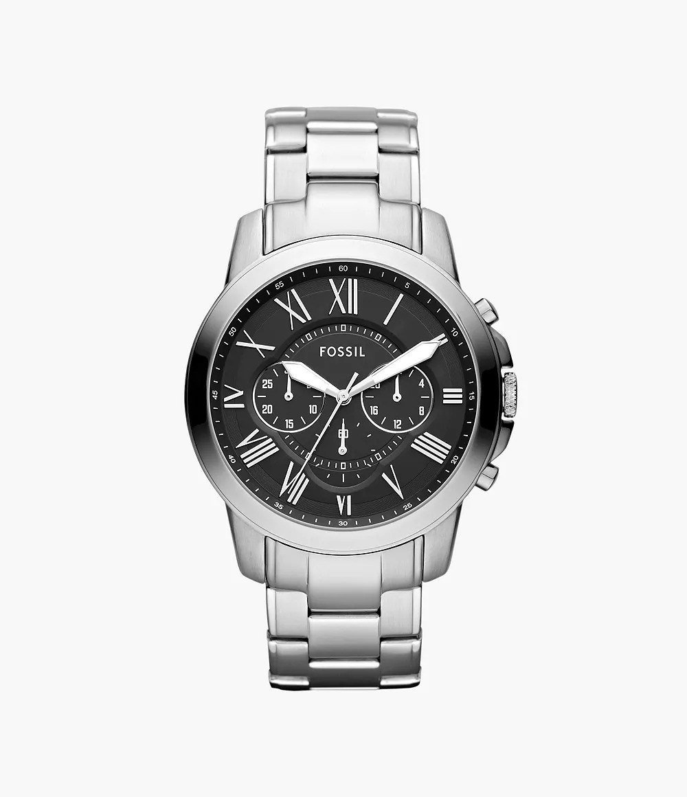 Grant 44mm Chronograph Stainless Steel Watch
