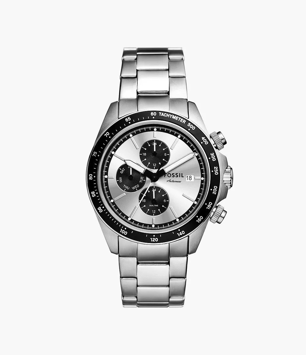 Autocross 42mm Multifunction Stainless Steel Watch