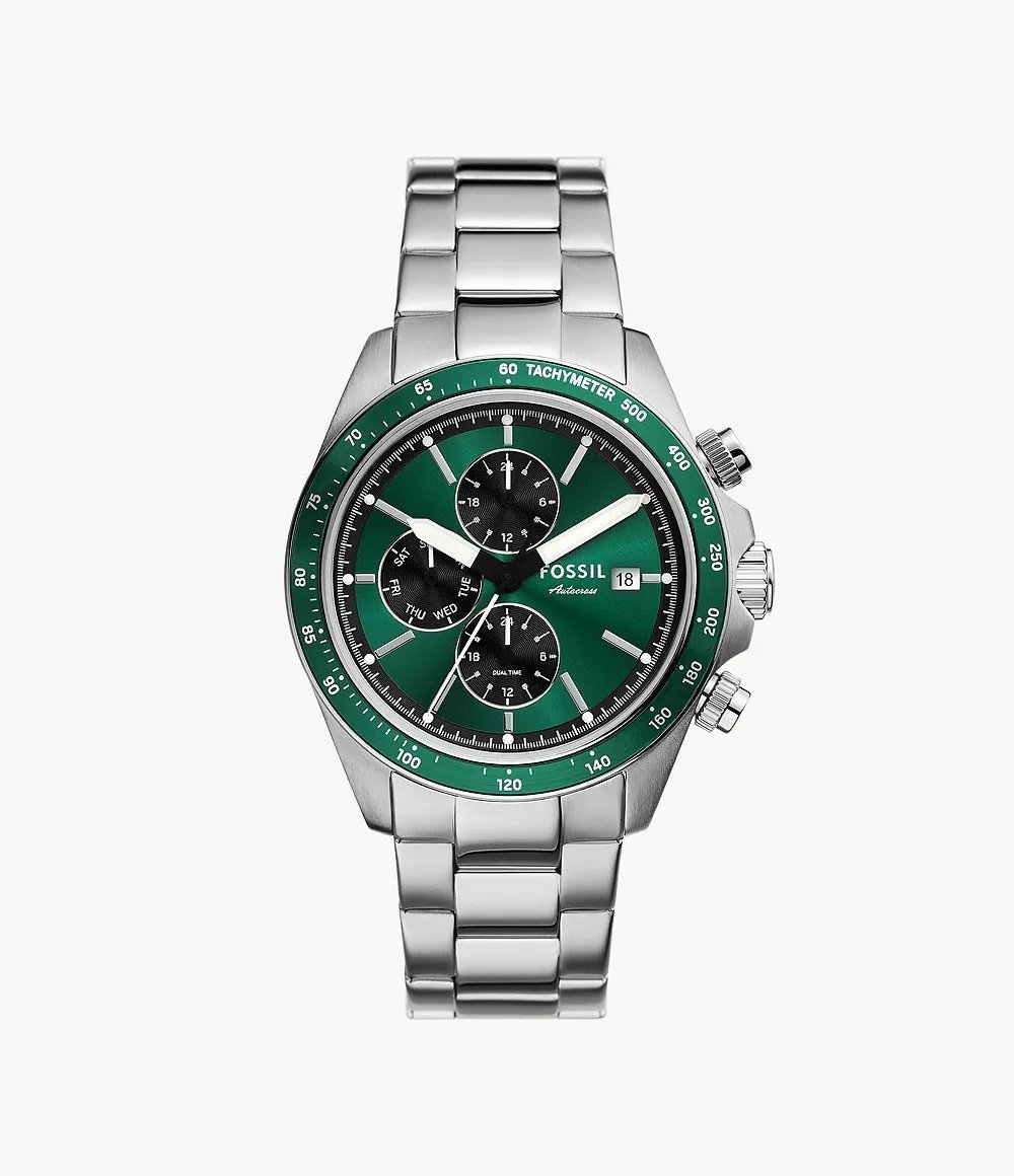 Autocross 42mm Multifunction Stainless Steel Watch