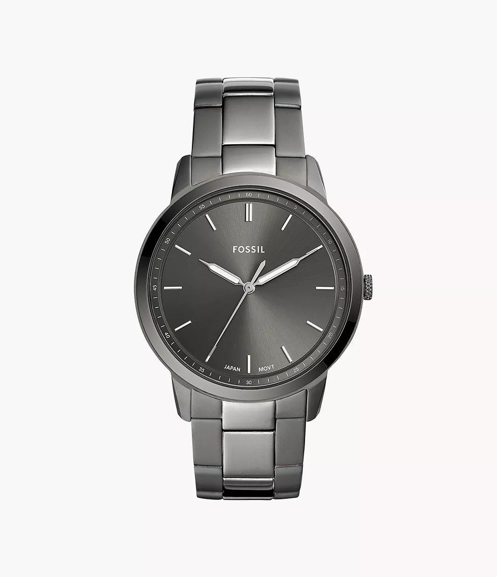 Minimalist 44mm Three-Hand Two-Tone Stainless Steel Watch
