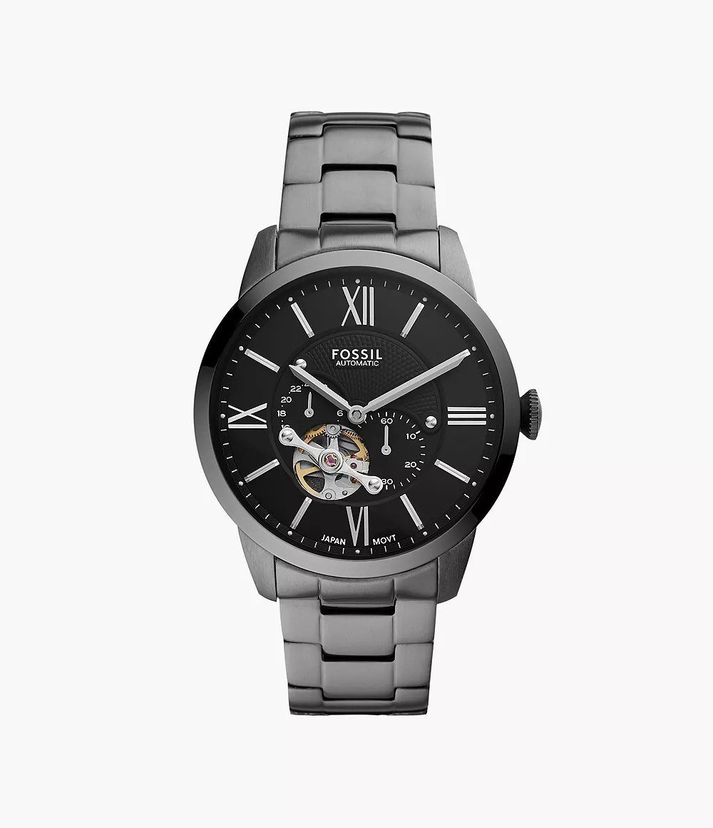 Townsman 44mm Automatic Smoke Stainless Steel Watch