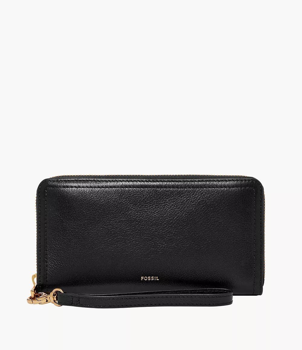 Logan RFID Zip Around Clutch