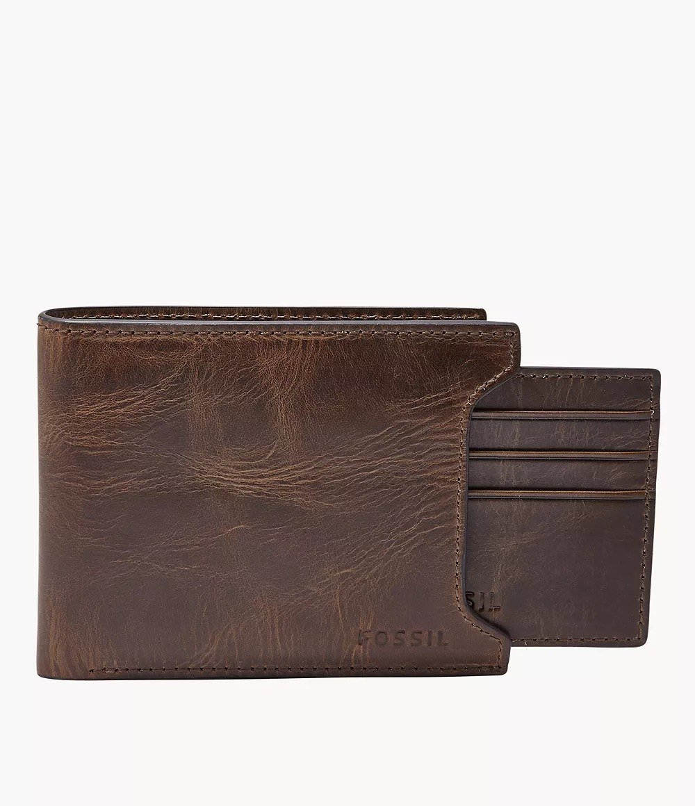 Derrick Leather RFID Sliding 2-in-1 Wallet