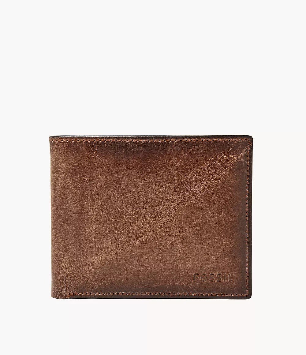 Derrick Leather RFID Passcase Wallet