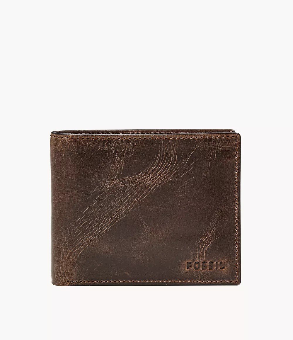 Derrick Leather RFID Passcase Wallet