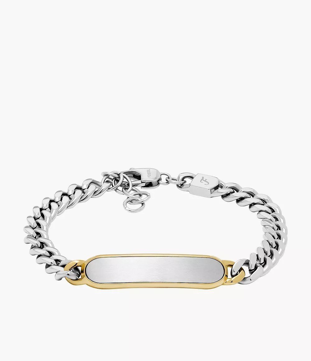 Ellis Two-Tone Stainless Steel ID Bracelet