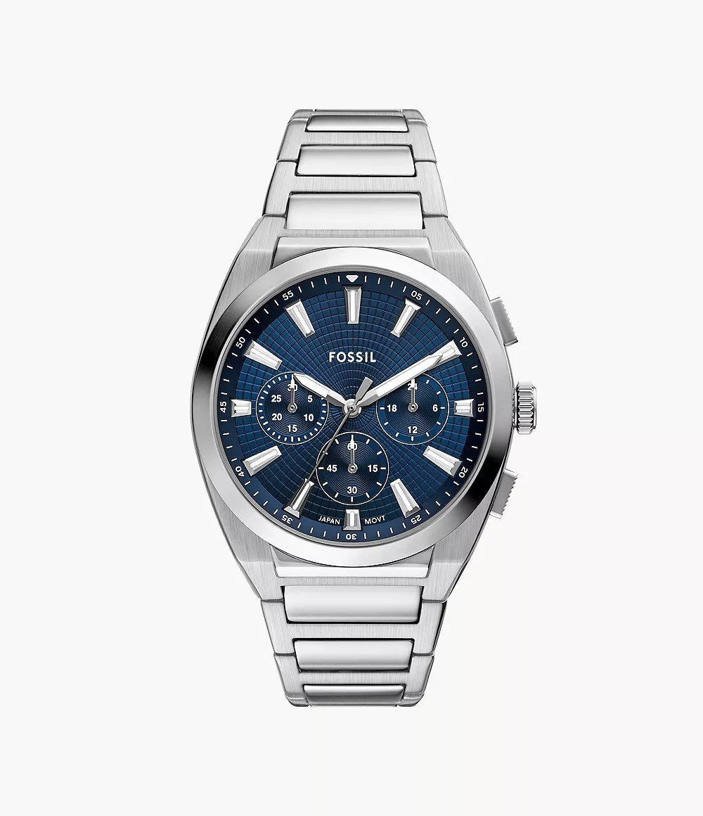 Everett 44mm Chronograph Stainless Steel Watch