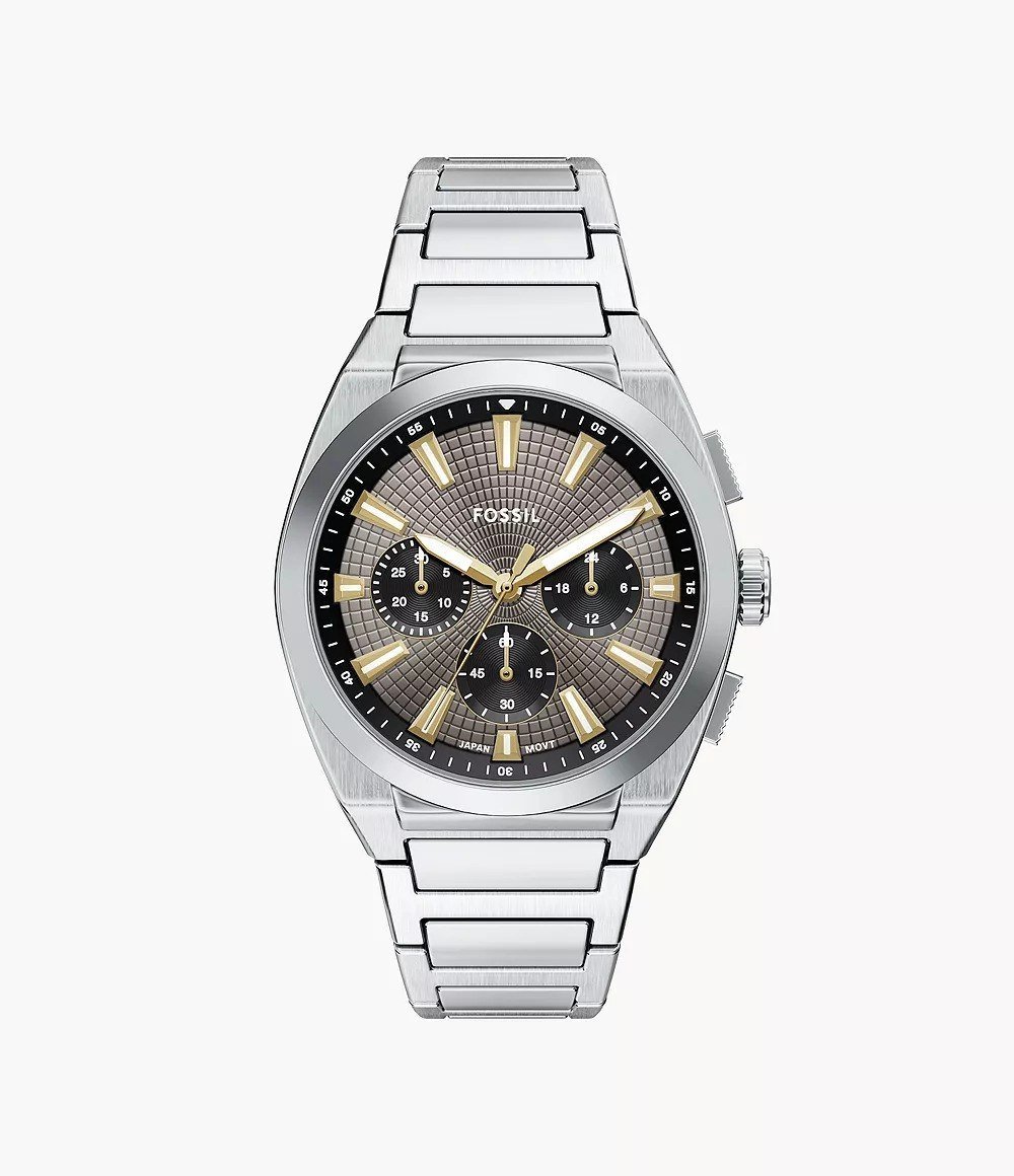Everett 44mm Chronograph Stainless Steel Watch