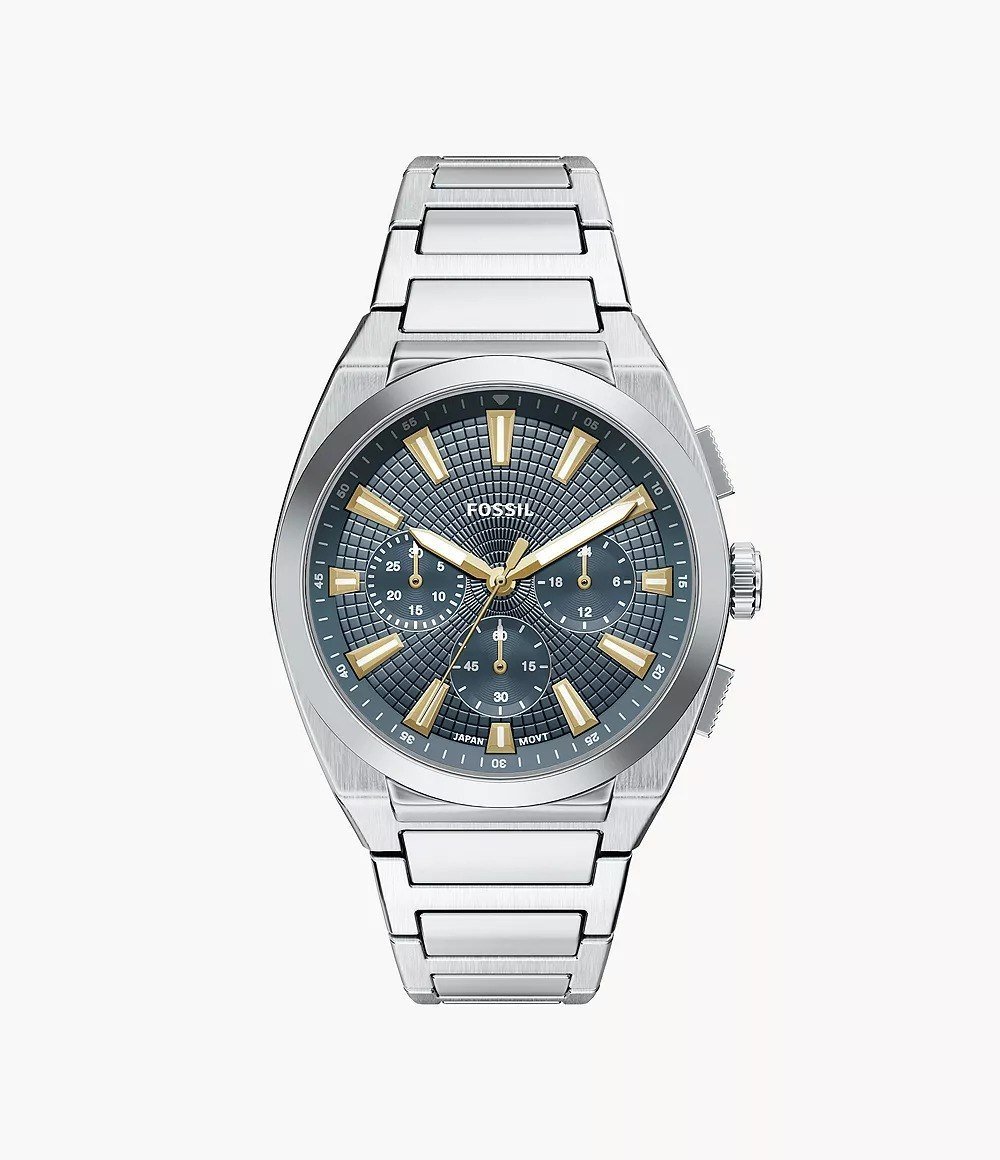 Everett 44mm Chronograph Stainless Steel Watch