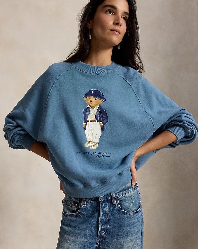 Polo Bear Lightweight Fleece Crewneck