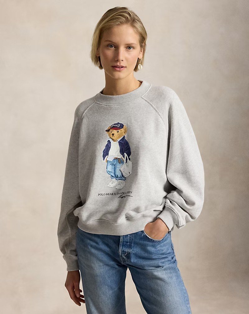 Polo Bear Lightweight Fleece Crewneck