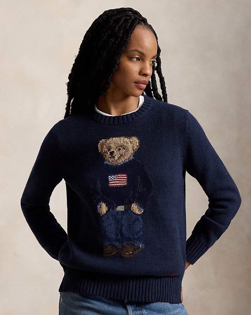 Polo Bear Cotton-Linen Sweater