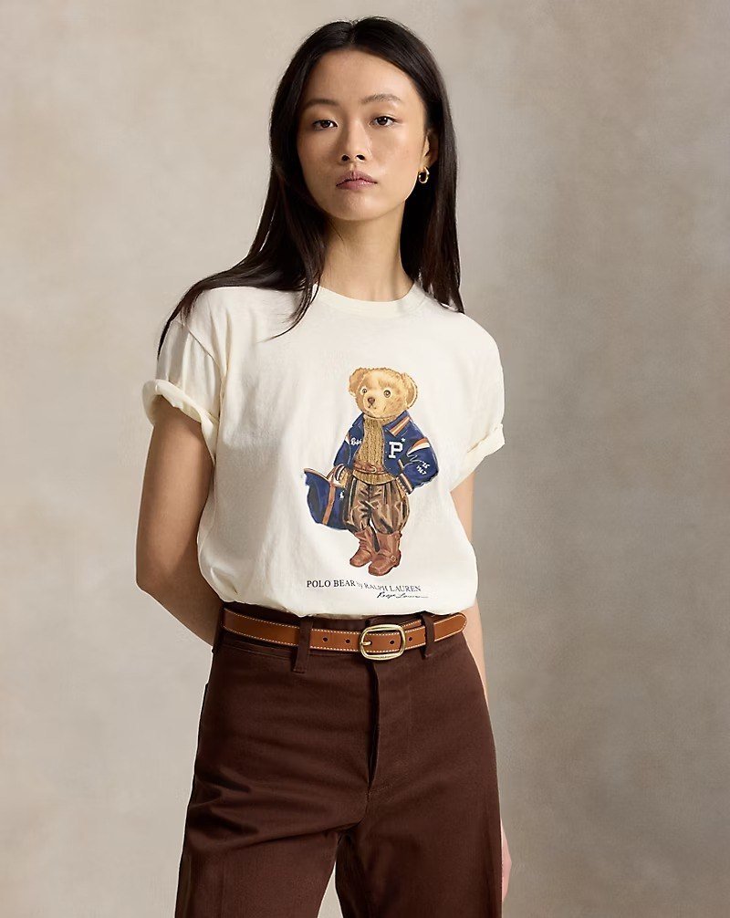 Polo Bear Cotton Jersey Tee